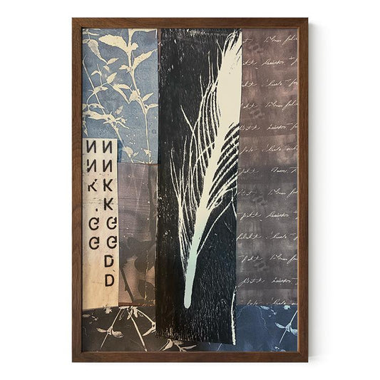 Moody Collage - Dark Academia Art - Botanical Study Poster