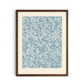 Vintage Blue Botanical Wildflower Print | Cottagecore Floral Wall Art