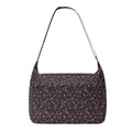 Dark Purple Floral Laptop Messenger & Shoulder Bag