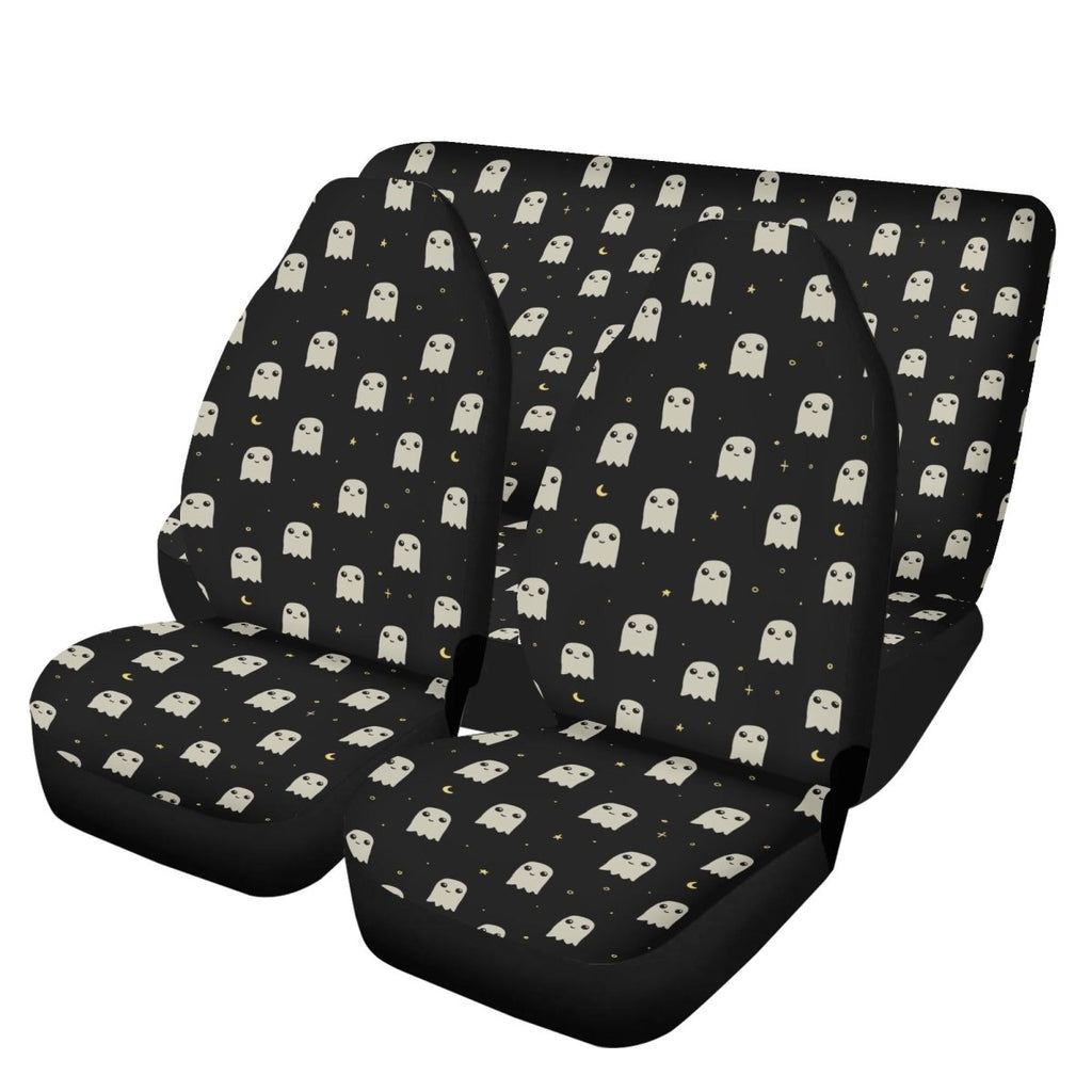 Ghosts Car Seat Cover Set - Small Ghost Pattern - Halloween Car Decor