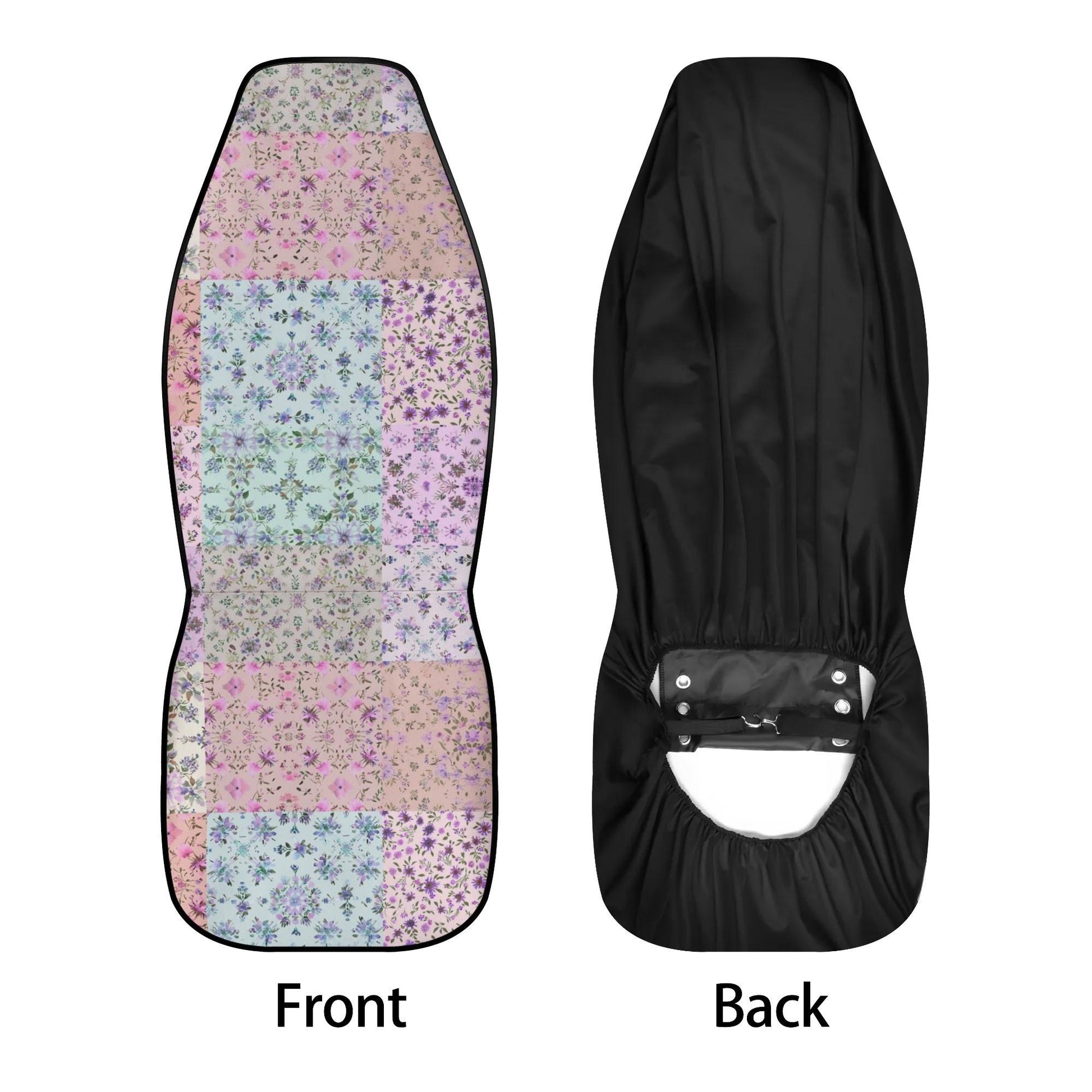 Patchwork Hippie Car Seat Cover Set - Bright Ditsy Florals