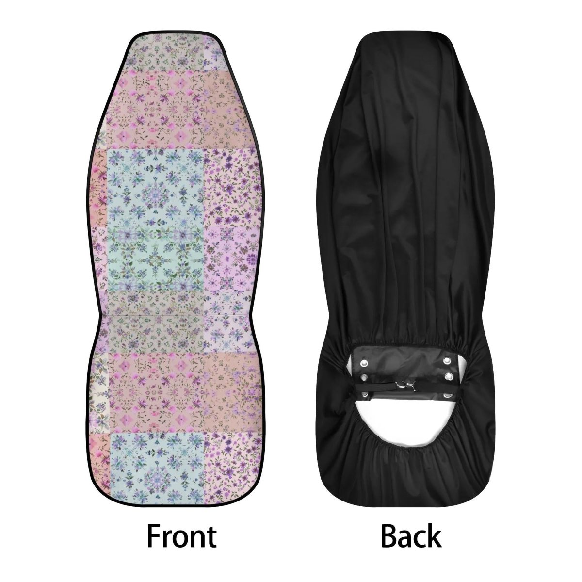 Patchwork Hippie Car Seat Cover Set - Bright Ditsy Florals