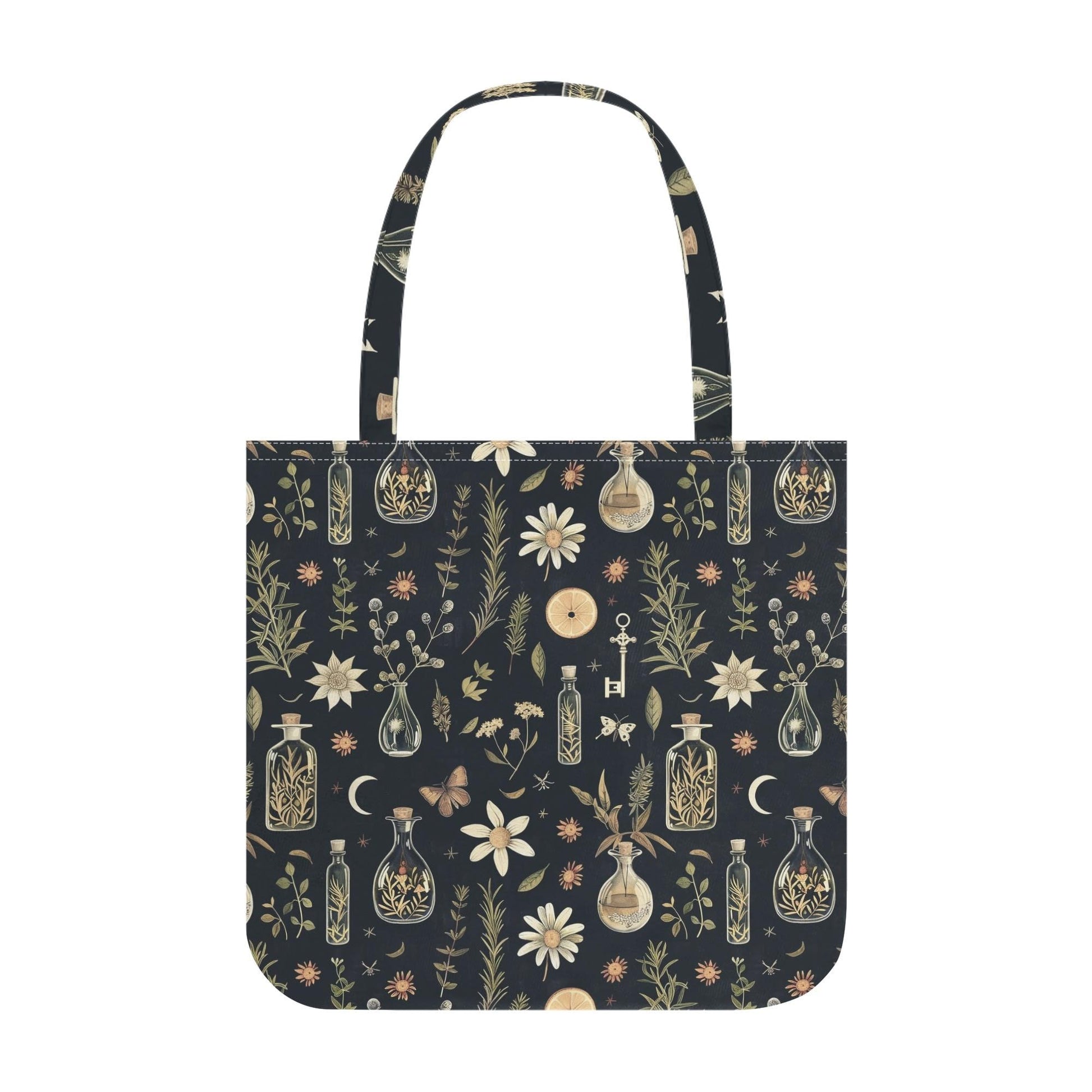 Vintage Apothecary Cloth Tote Bag - Witchy Printed Tote