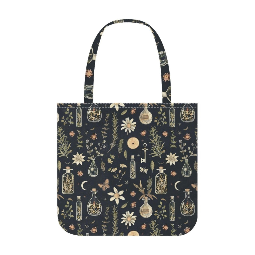 Vintage Apothecary Cloth Tote Bag - Witchy Printed Tote