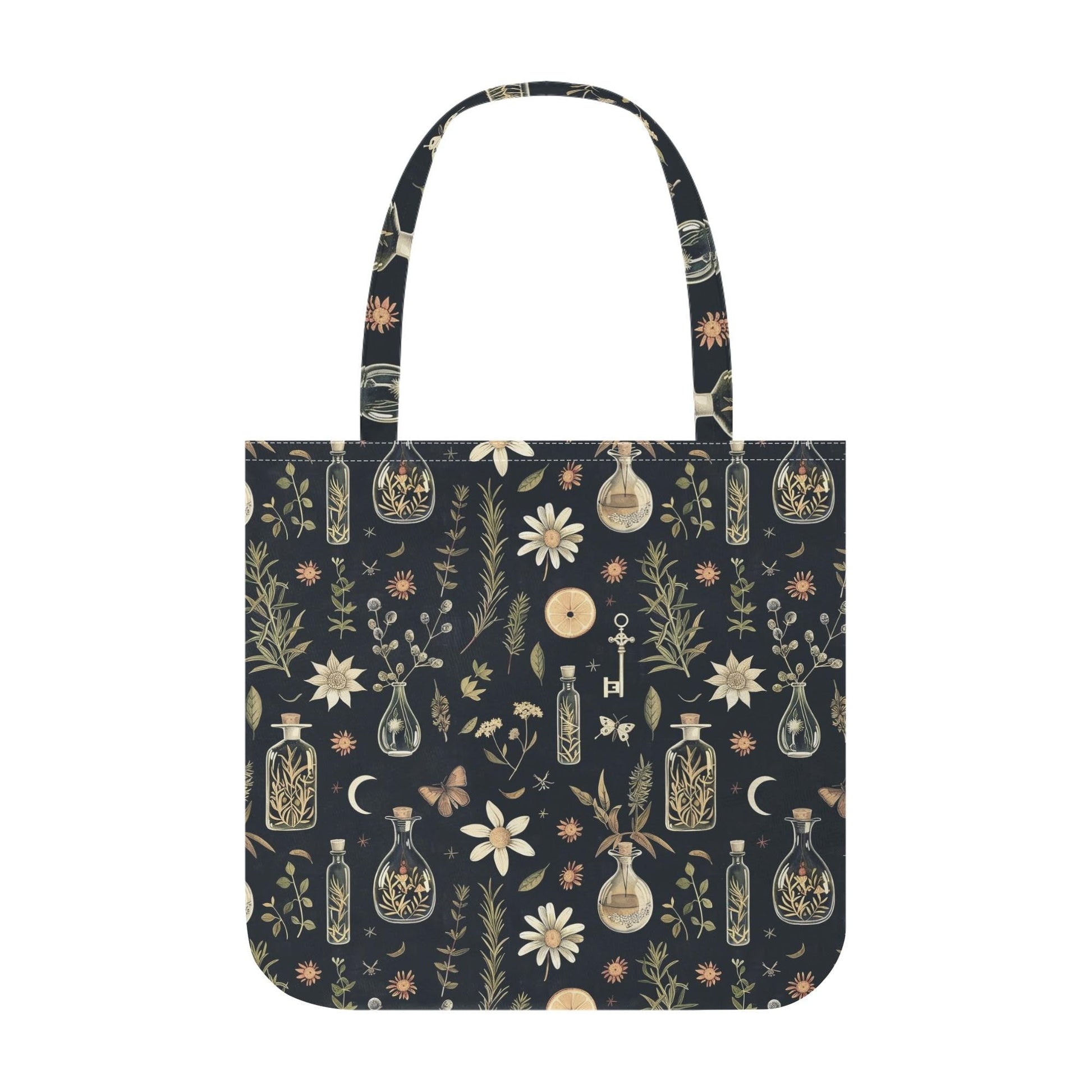 Vintage Apothecary Cloth Tote Bag - Witchy Printed Tote
