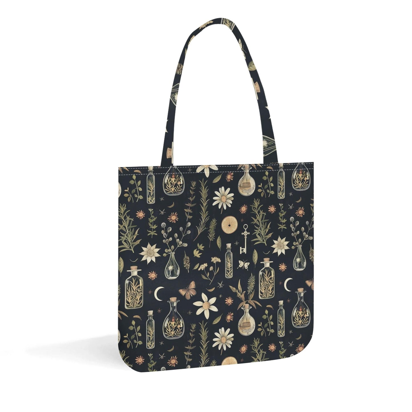 Vintage Apothecary Cloth Tote Bag - Witchy Printed Tote