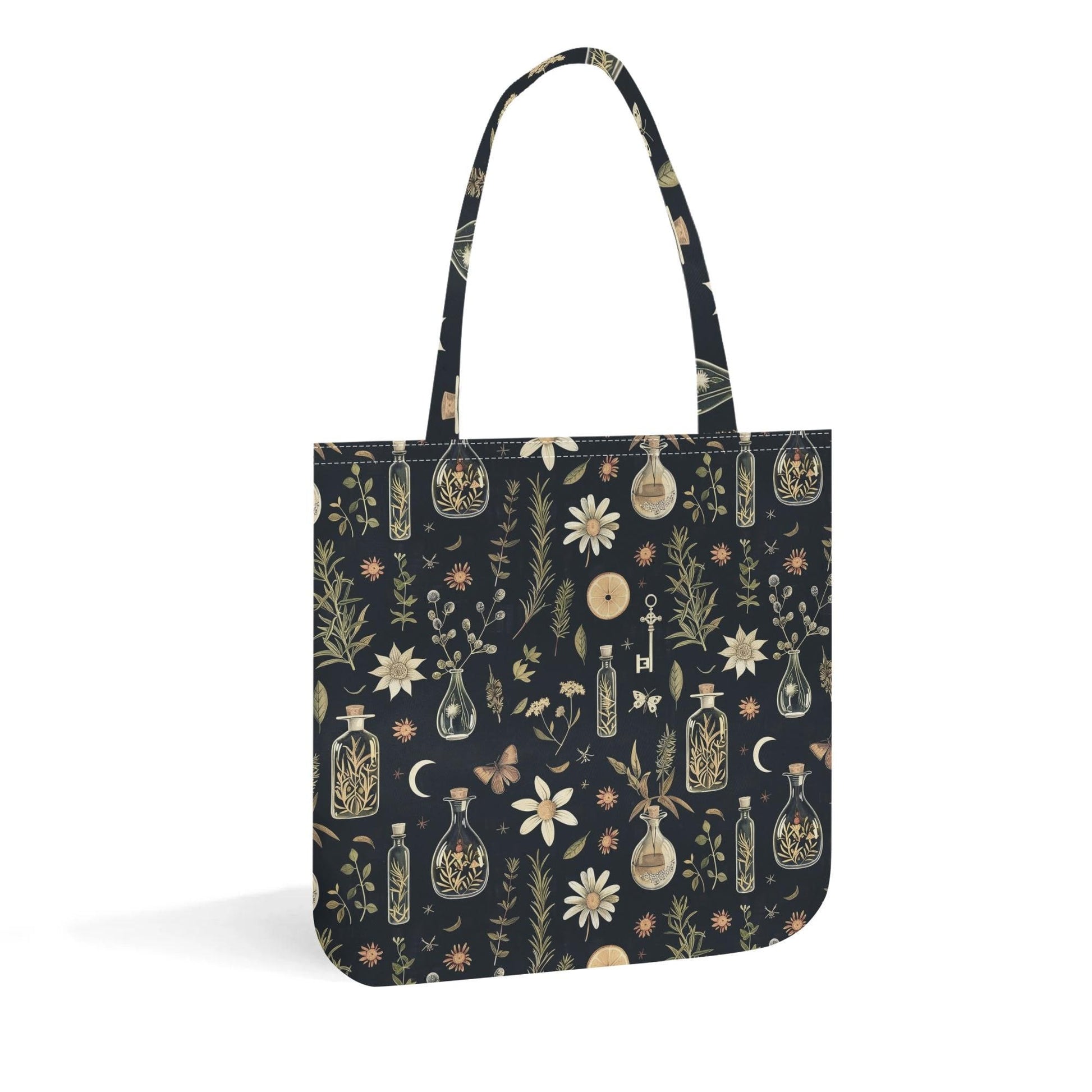 Vintage Apothecary Cloth Tote Bag - Witchy Printed Tote