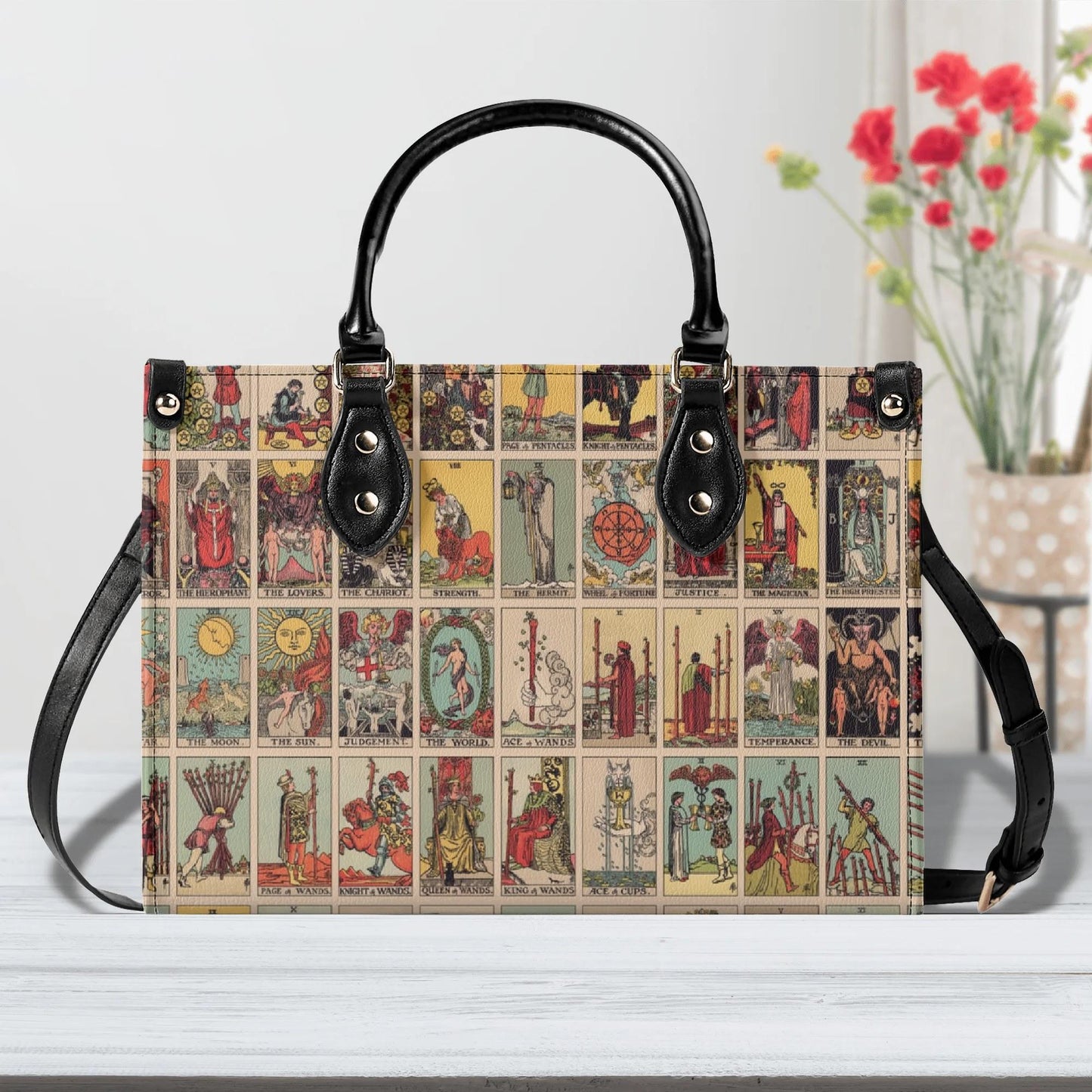Rider Waite - Vintage Tarot Handbag - Faux Leather Bag