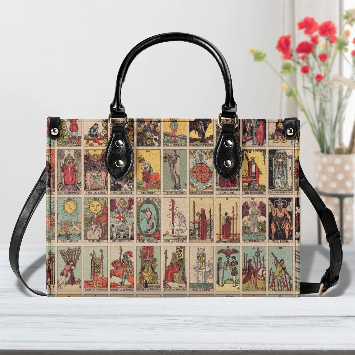 Rider Waite - Vintage Tarot Handbag - Faux Leather Bag