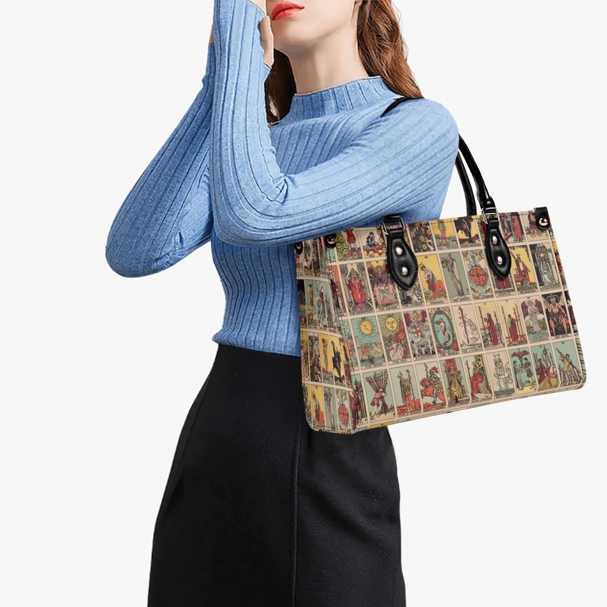 Rider Waite - Vintage Tarot Handbag - Faux Leather Bag