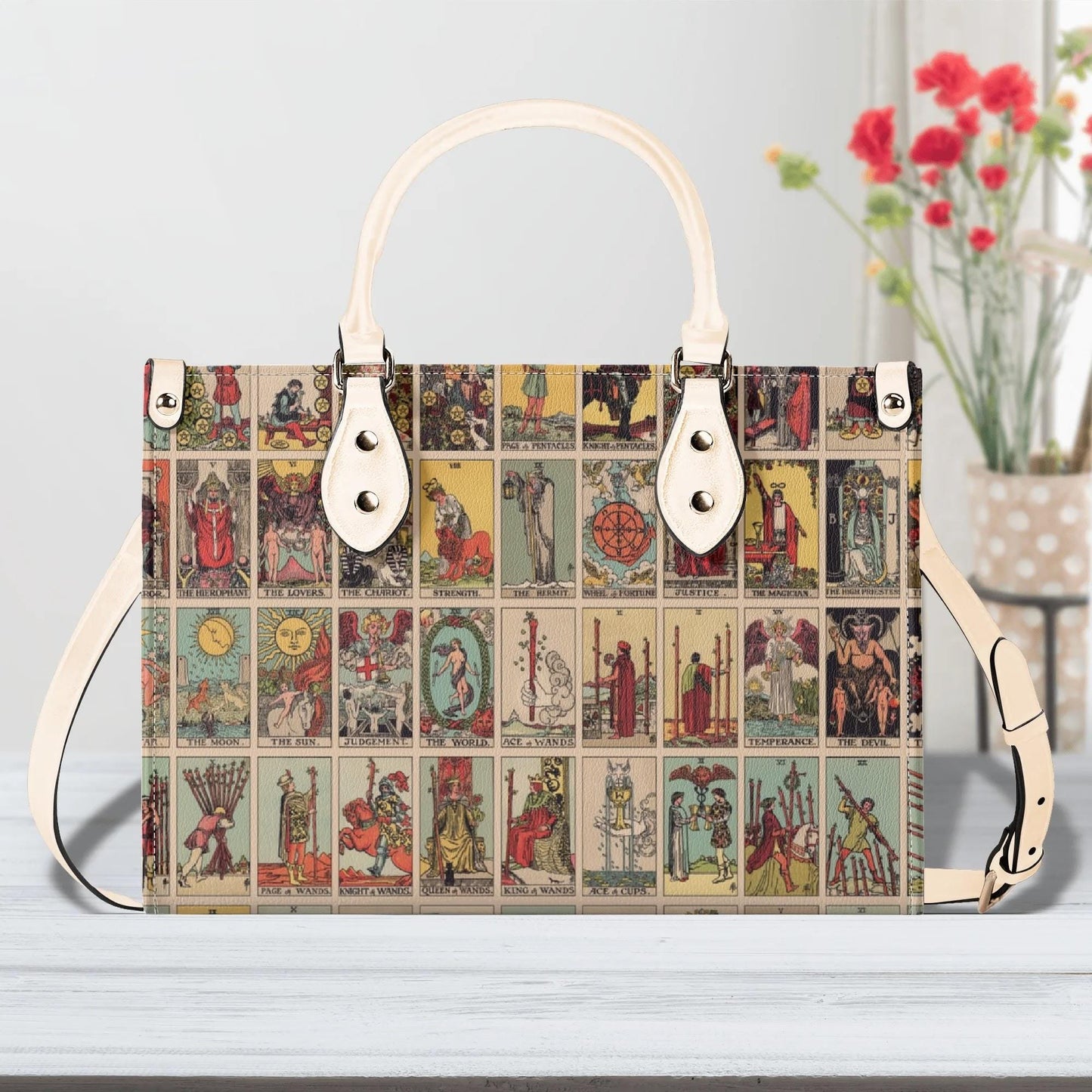 Rider Waite - Vintage Tarot Handbag - Faux Leather Bag