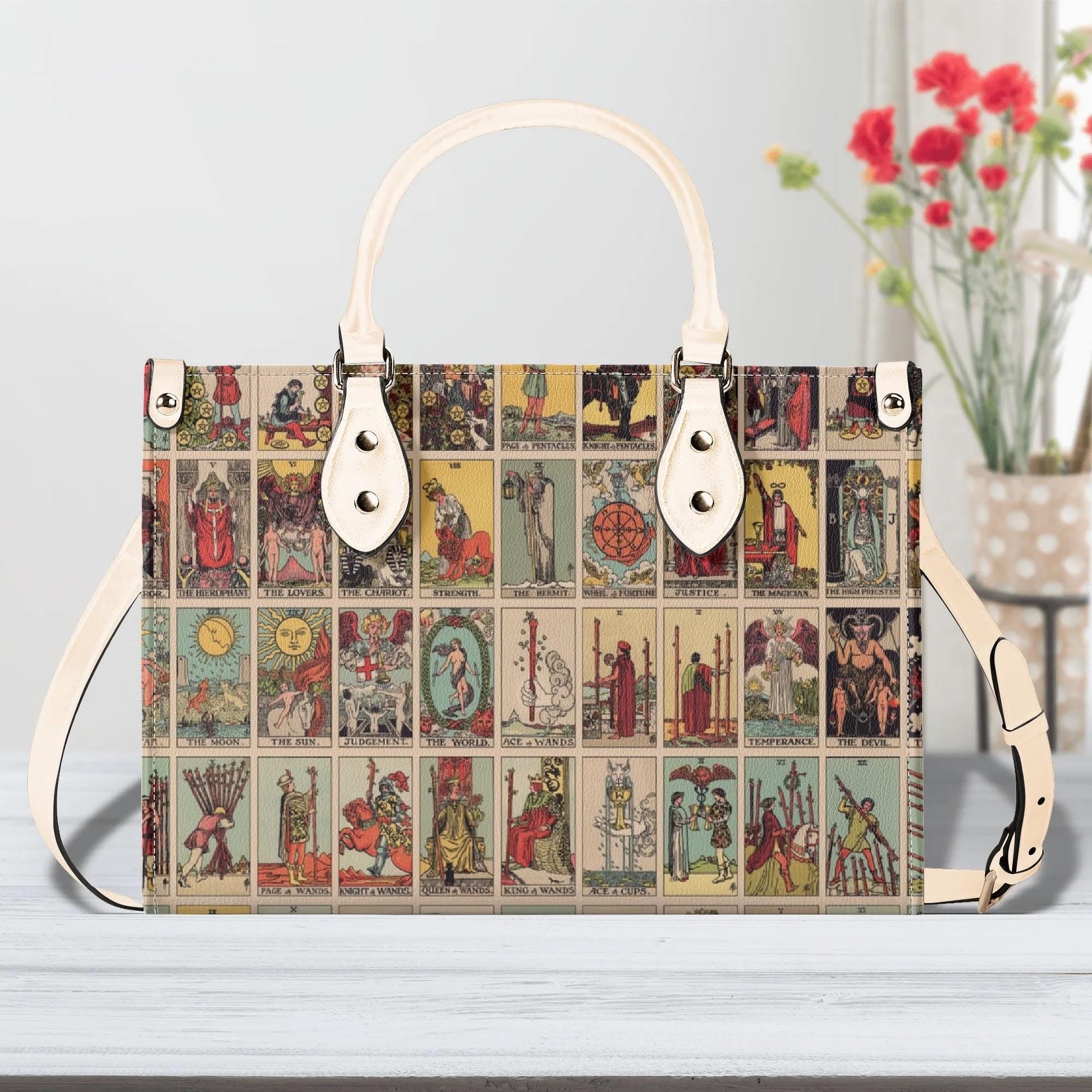 Rider Waite - Vintage Tarot Handbag - Faux Leather Bag