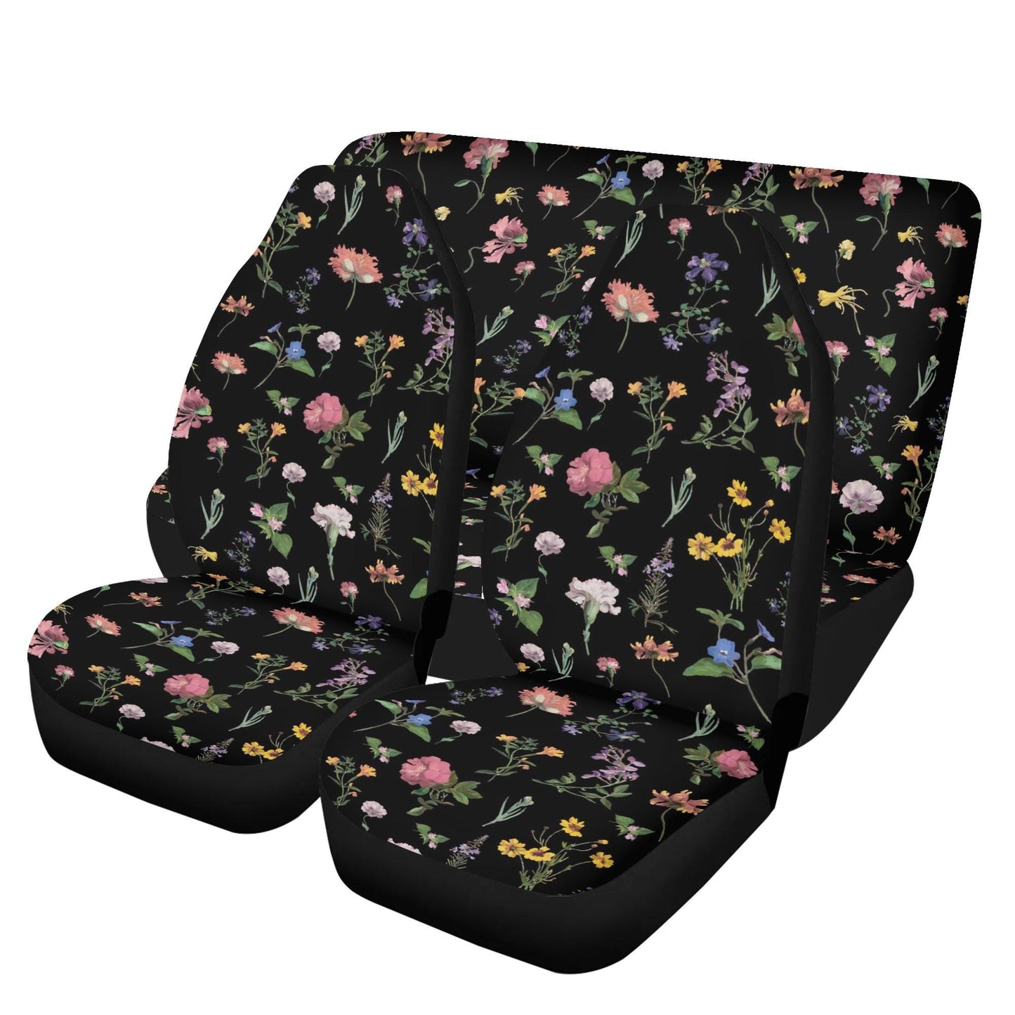 Vintage Floral Seat Covers - Lightweight Car Seat Cover Set
