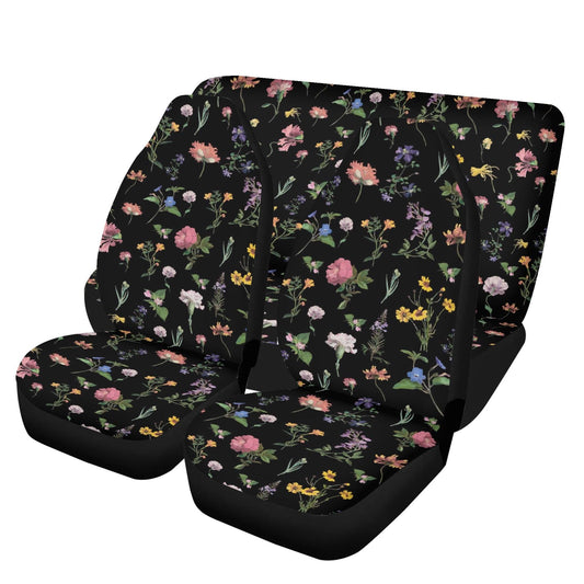 Vintage Floral Seat Covers - Lightweight Car Seat Cover Set