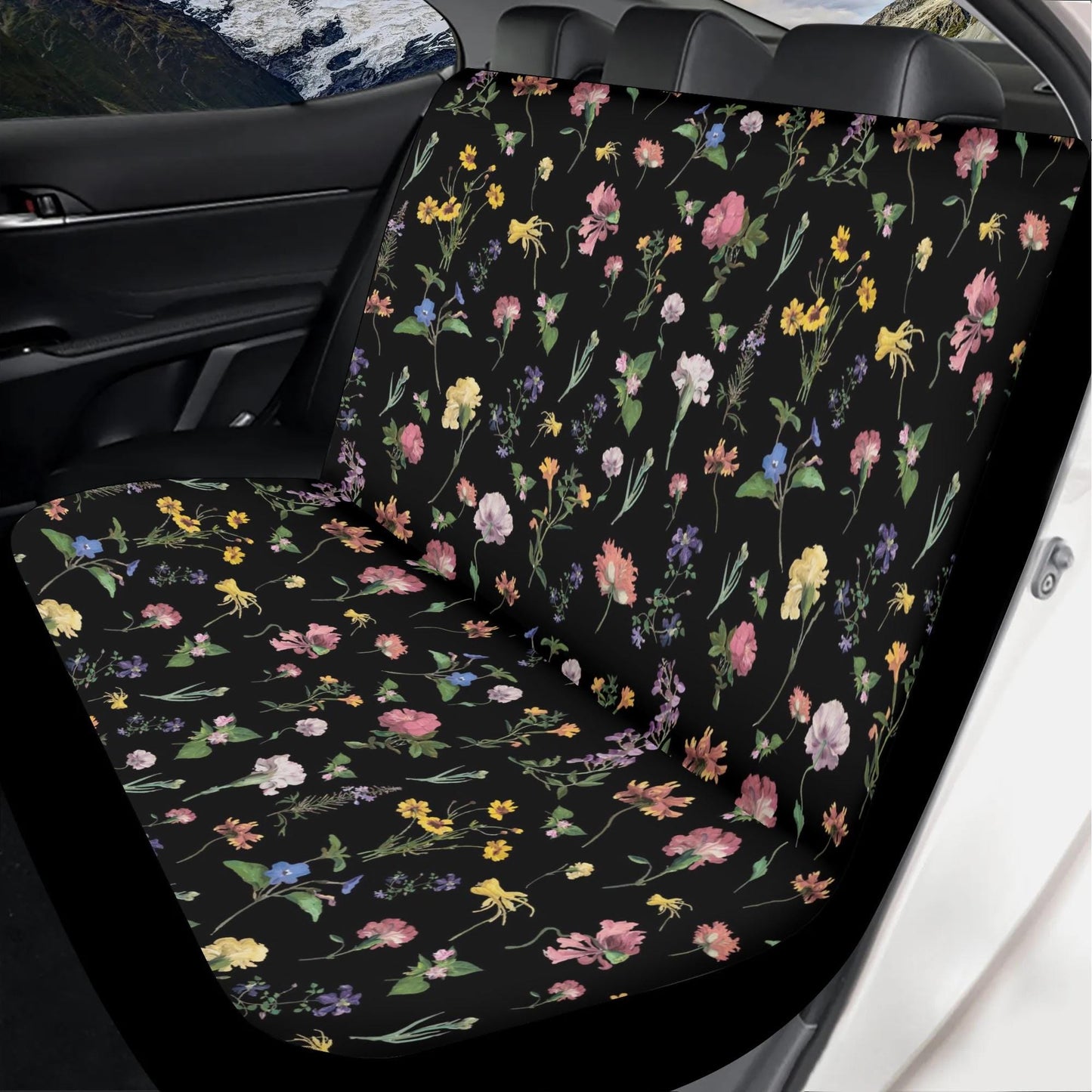 Vintage Floral Seat Covers - Lightweight Car Seat Cover Set
