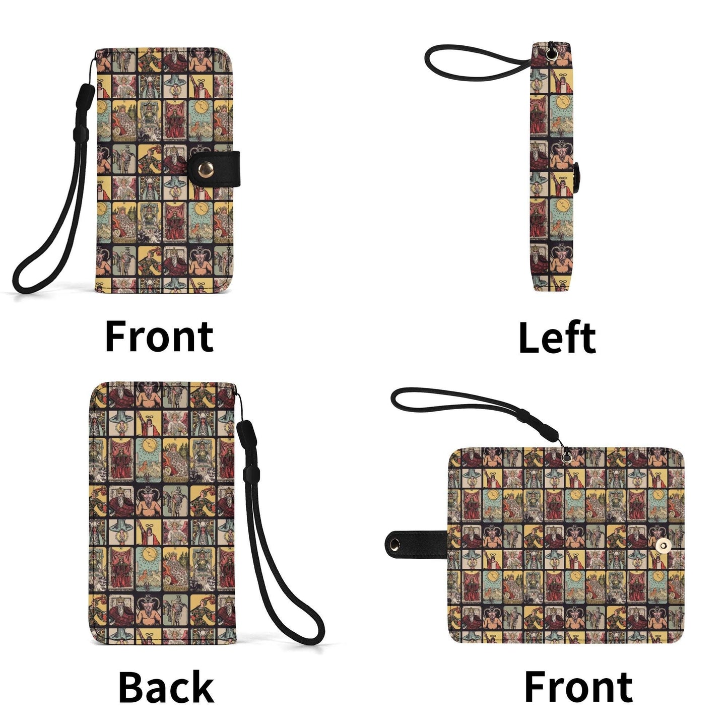 Tarot Cards Phone Case - Faux Leather Cover - Most Mobile Phones - Rider Waite