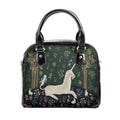 Medieval Unicorn Handbag- Dark Green - Festival Purse - Vegan Leather Shoulder Handbag