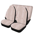 Light Pink Car Seat Covers Front and Back - Coquette Bows Pink