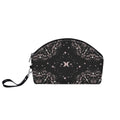 Celestial Cosmetic Bag - Moon - Black and Pink Mandala