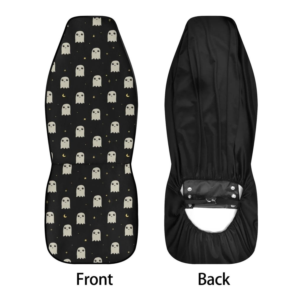 Ghosts Car Seat Cover Set - Small Ghost Pattern - Halloween Car Decor