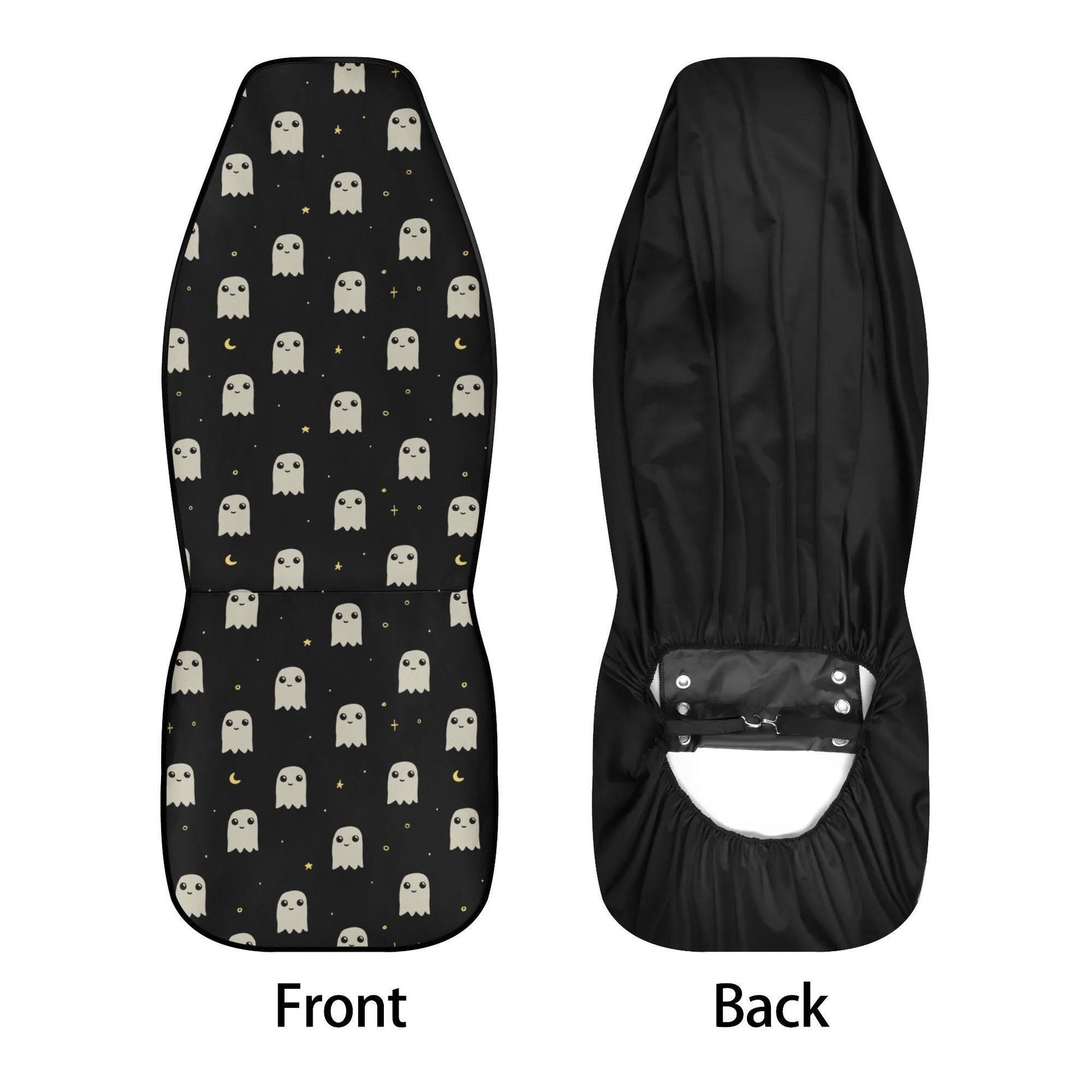 Ghosts Car Seat Cover Set - Small Ghost Pattern - Halloween Car Decor