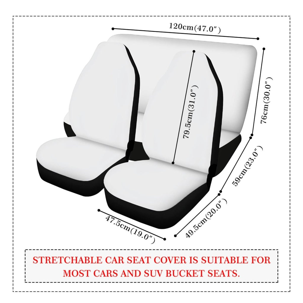 Ghosts Car Seat Cover Set - Small Ghost Pattern - Halloween Car Decor