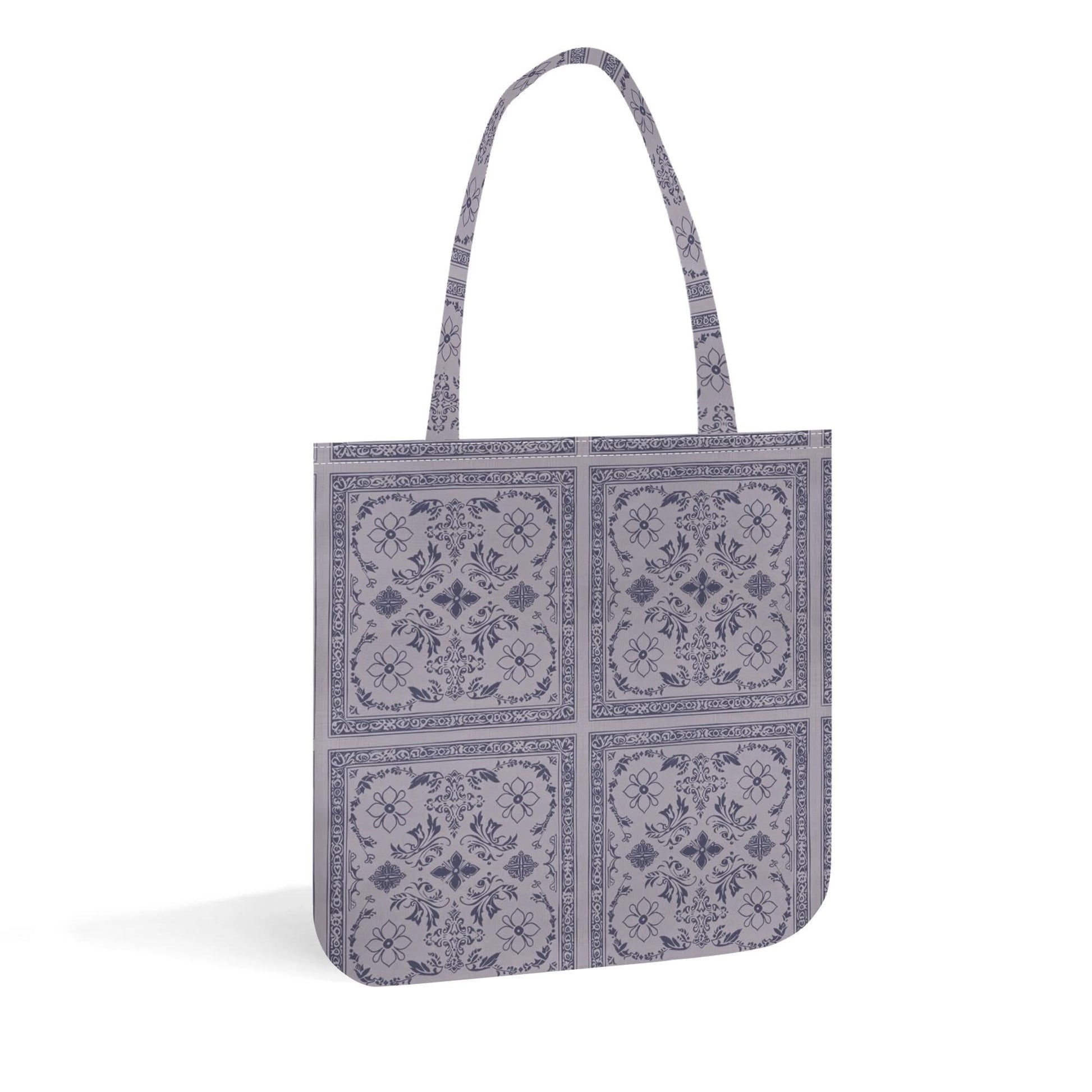 Purple Bandana Printed Tote Bag - Poly - Cotton - Hippie - Goth Bag