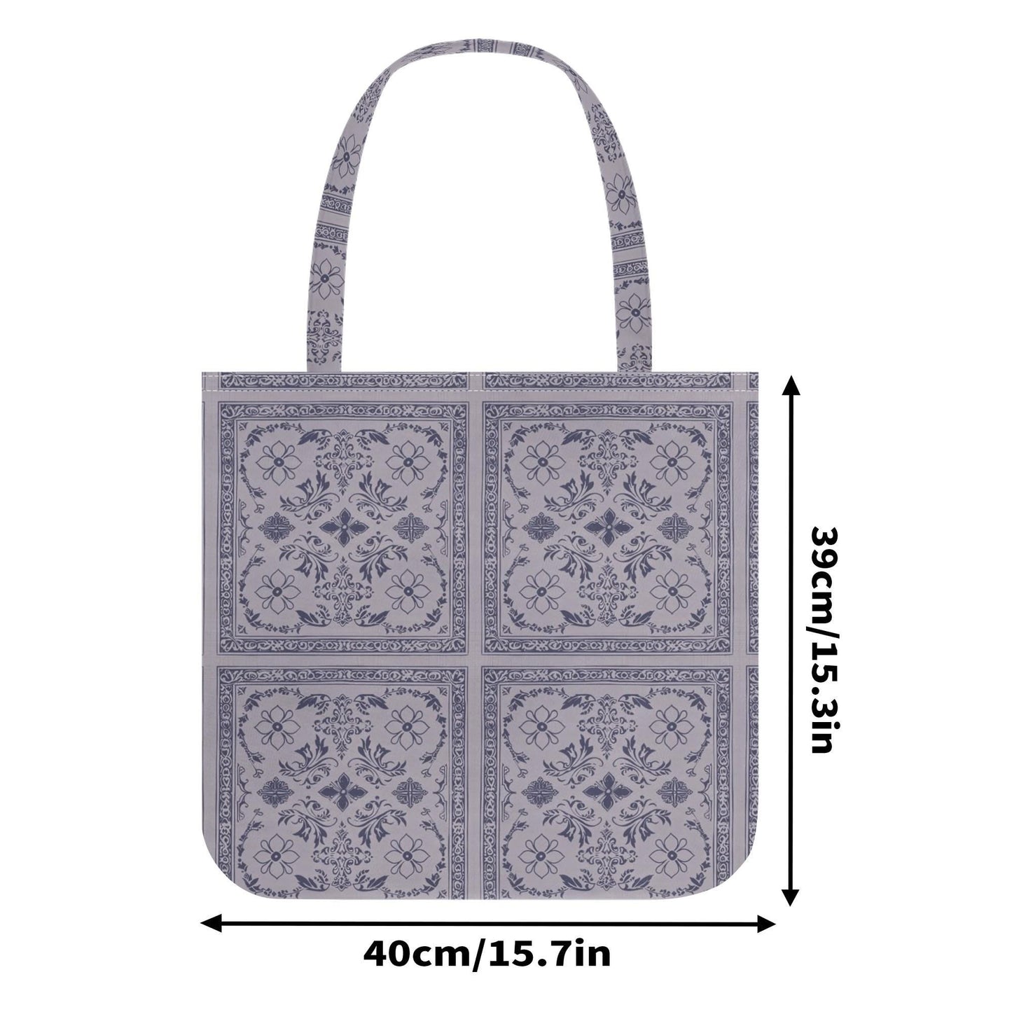 Purple Bandana Printed Tote Bag - Poly - Cotton - Hippie - Goth Bag