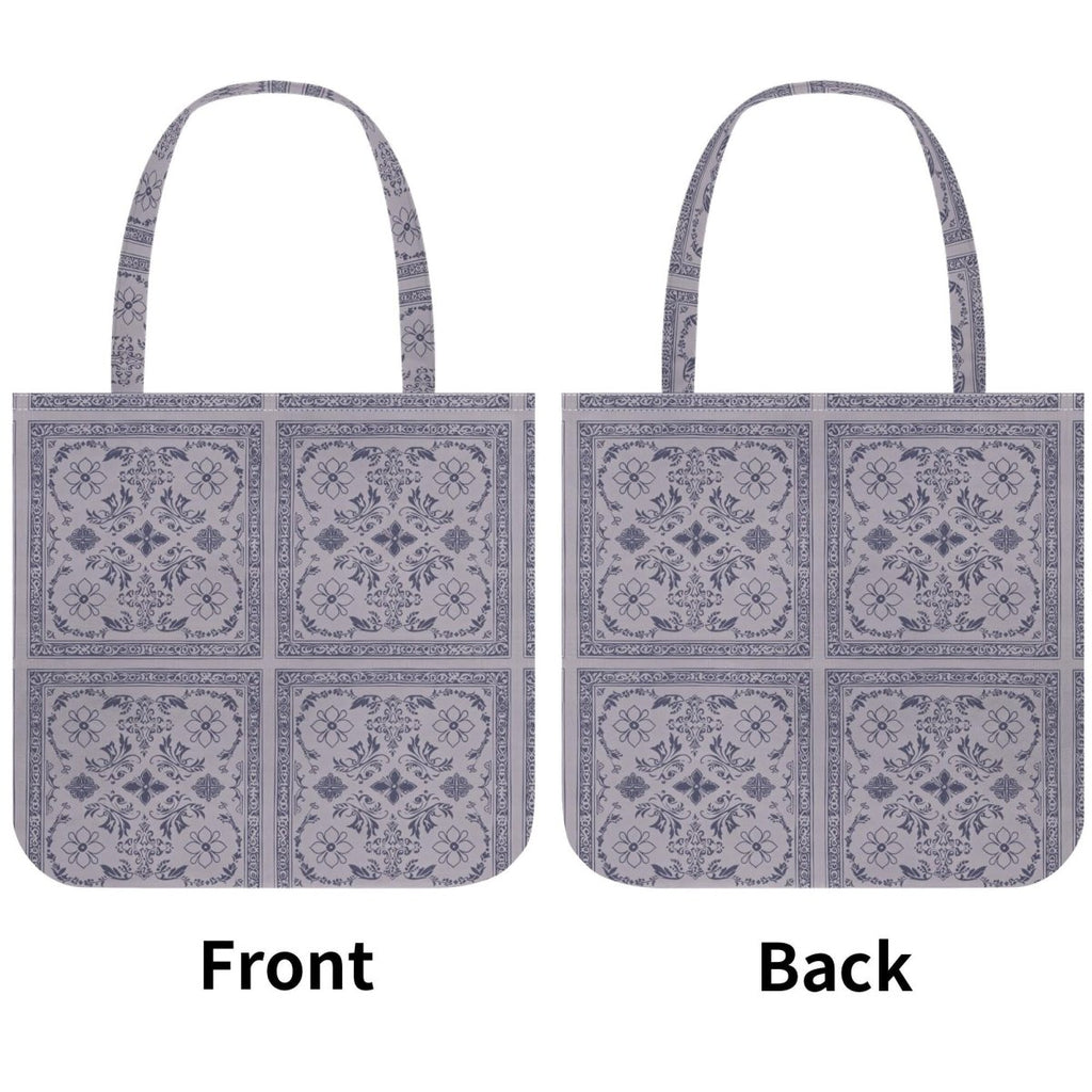 Purple Bandana Printed Tote Bag - Poly - Cotton - Hippie - Goth Bag