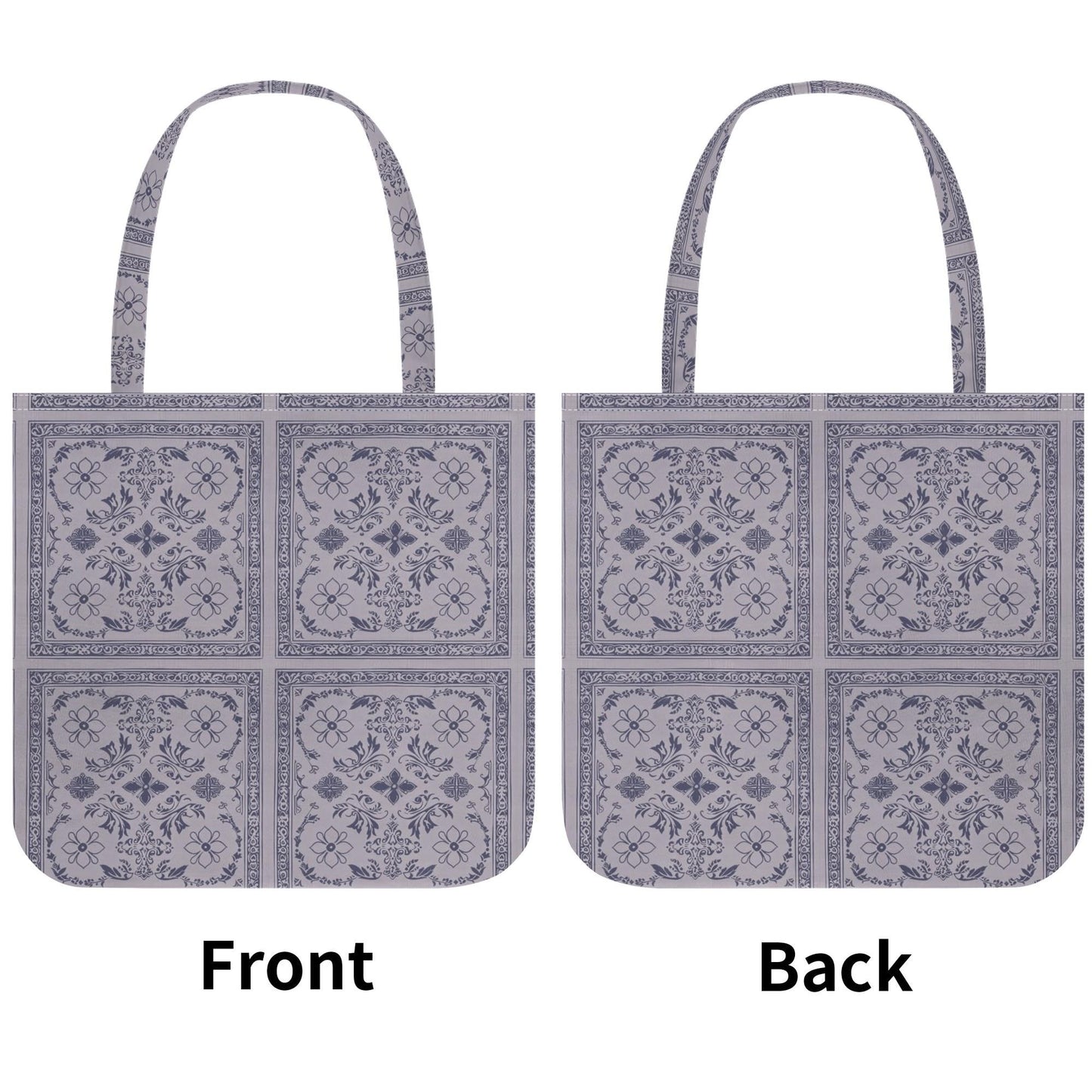 Purple Bandana Printed Tote Bag - Poly - Cotton - Hippie - Goth Bag