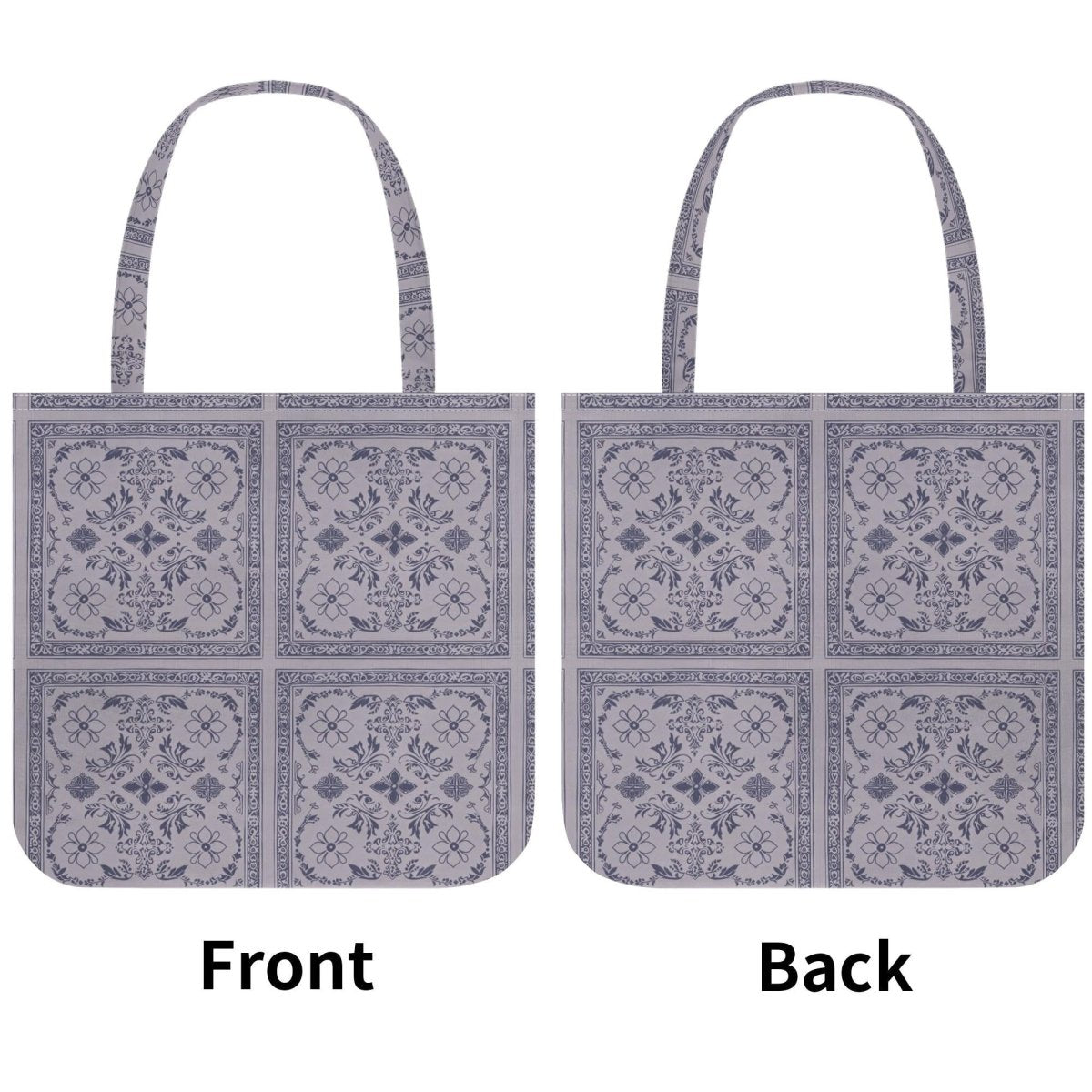 Purple Bandana Printed Tote Bag - Poly - Cotton - Hippie - Goth Bag