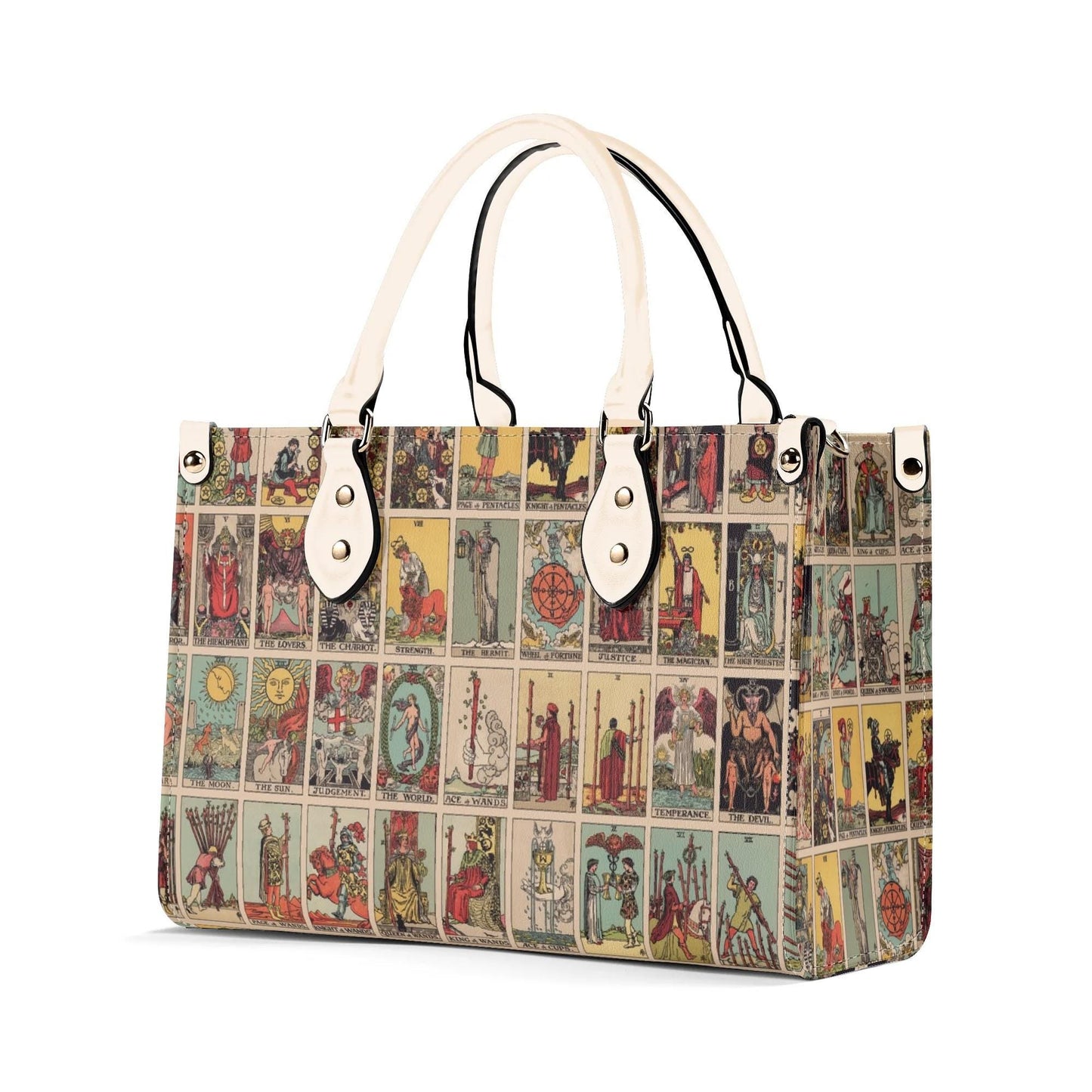 Rider Waite - Vintage Tarot Handbag - Faux Leather Bag