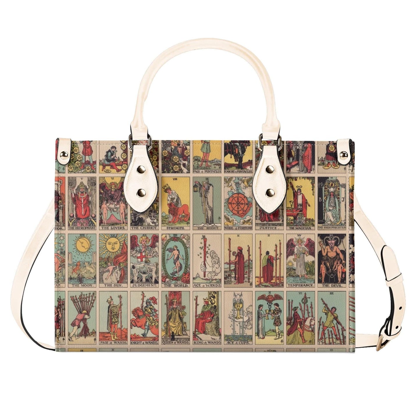 Rider Waite - Vintage Tarot Handbag - Faux Leather Bag