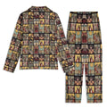 Vintage Tarot Pjs - Unisex Long Sleeve Adult Nightwear Pajama Set - Rider Waite Design