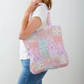 Pink Patchwork Tote - Floral Bag - Premium Cloth - Shabby Chic