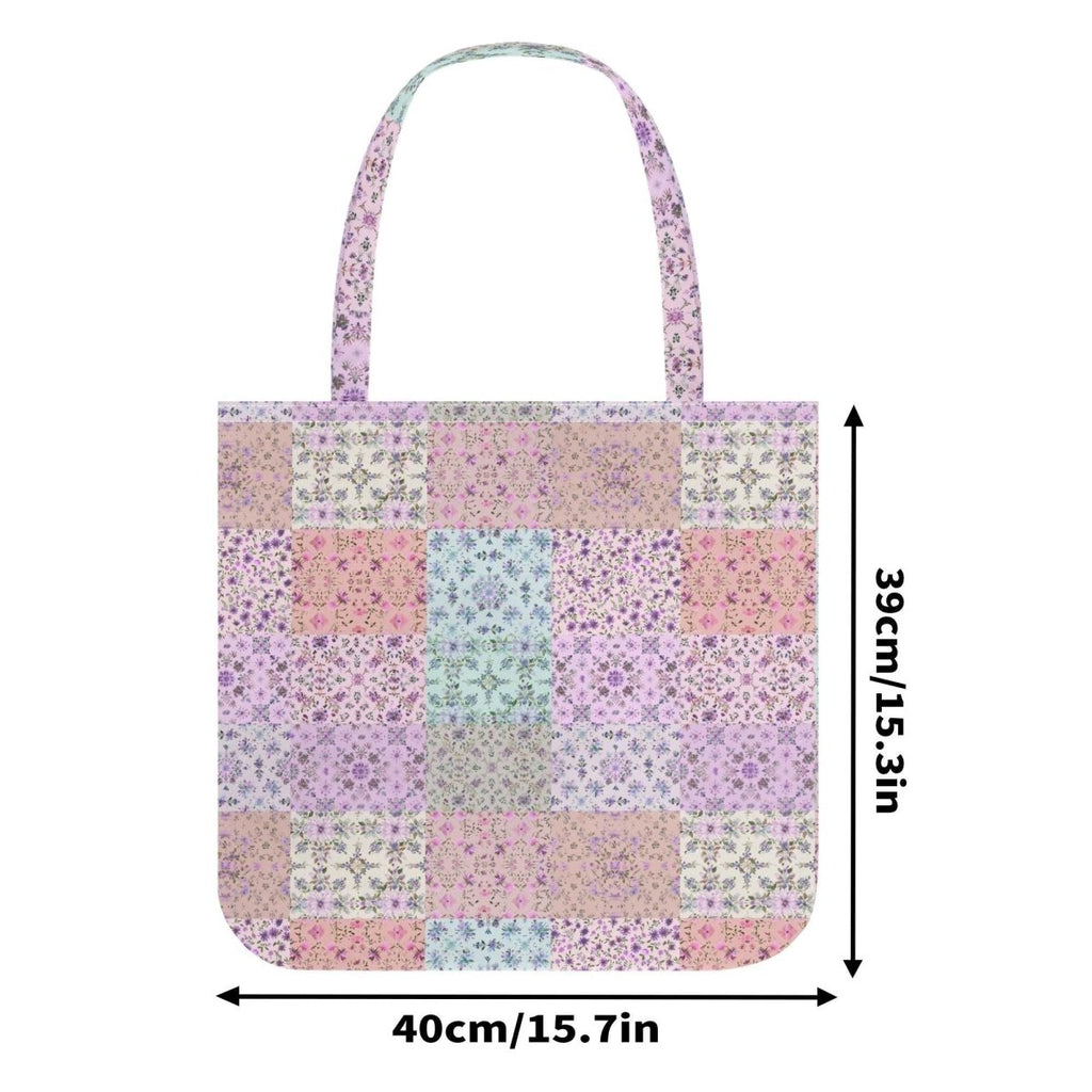 Pink Patchwork Tote - Floral Bag - Premium Cloth - Shabby Chic