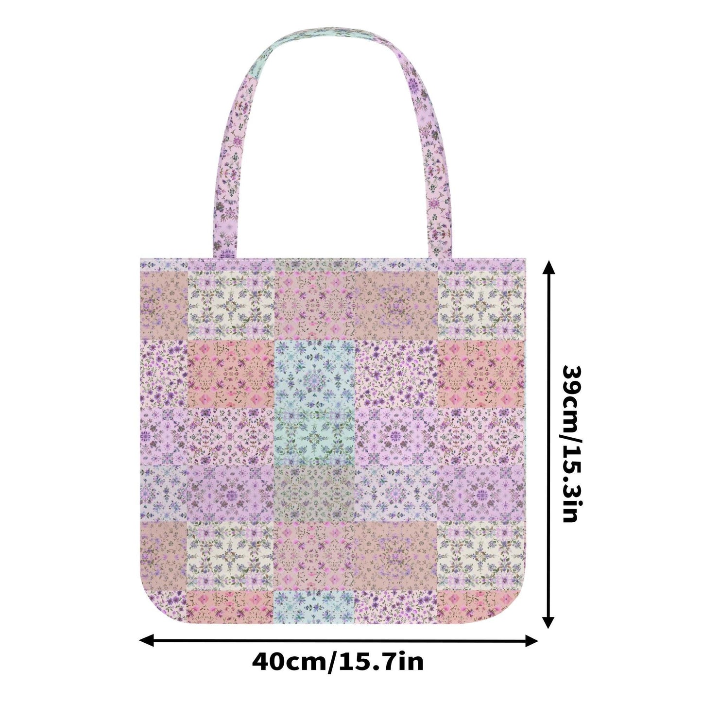 Pink Patchwork Tote - Floral Bag - Premium Cloth - Shabby Chic