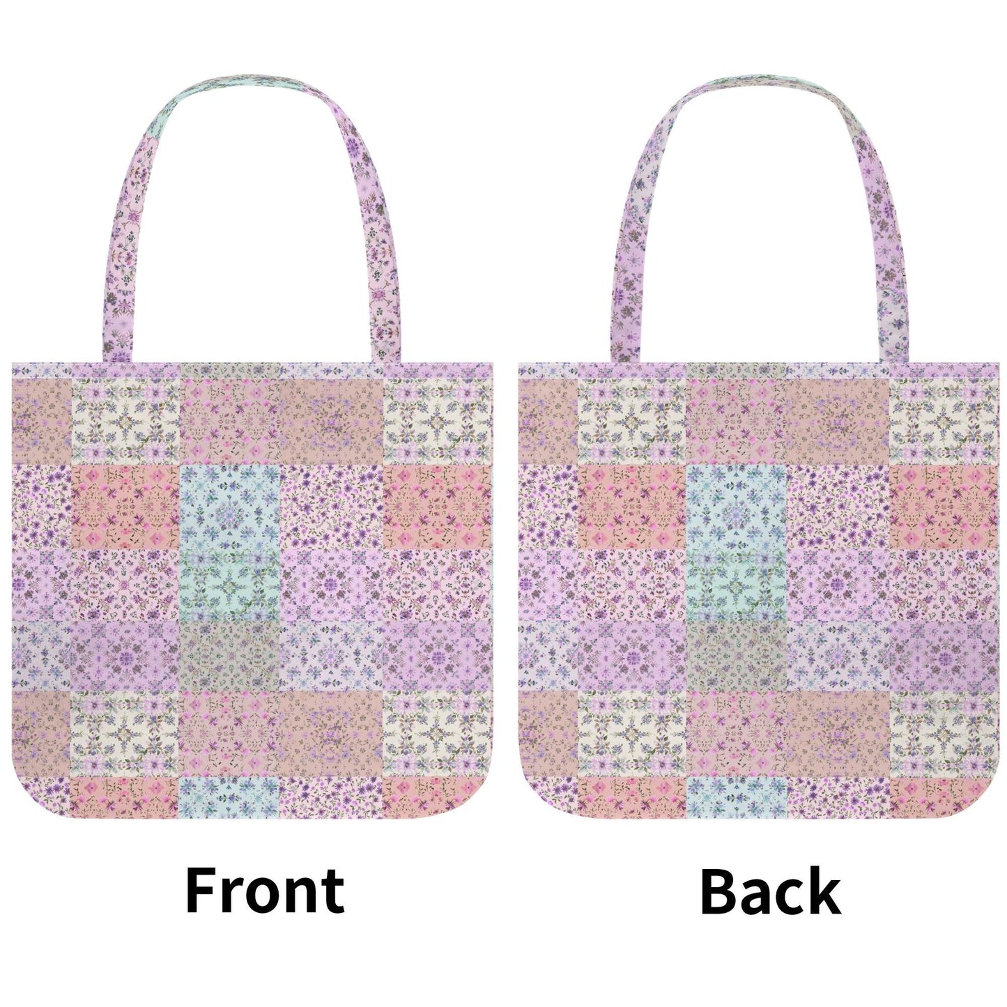 Pink Patchwork Tote - Floral Bag - Premium Cloth - Shabby Chic