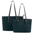 Dark Green Star Tote Bag, Celestial Shoulder Bag, Witchy Everyda, Minimalist Cosmic Handbag