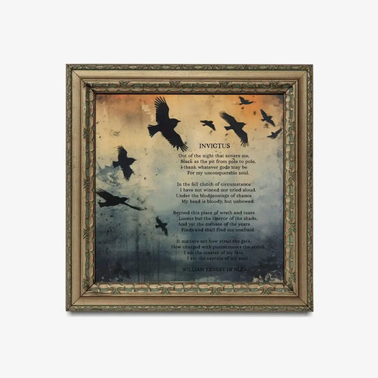 Invictus Poem Print Sacred Space Wall Art by My Store