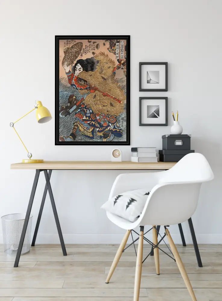 Japanese Print Suikoden Warrior Poster No Frame by My Store