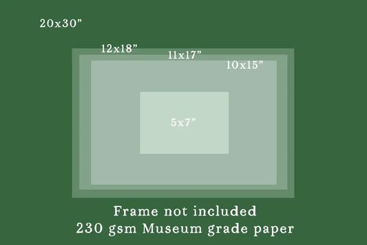 Japanese Spider Illustration Beige And Black Halloween Art Print On Premium Archival Paper by DesignBohemian