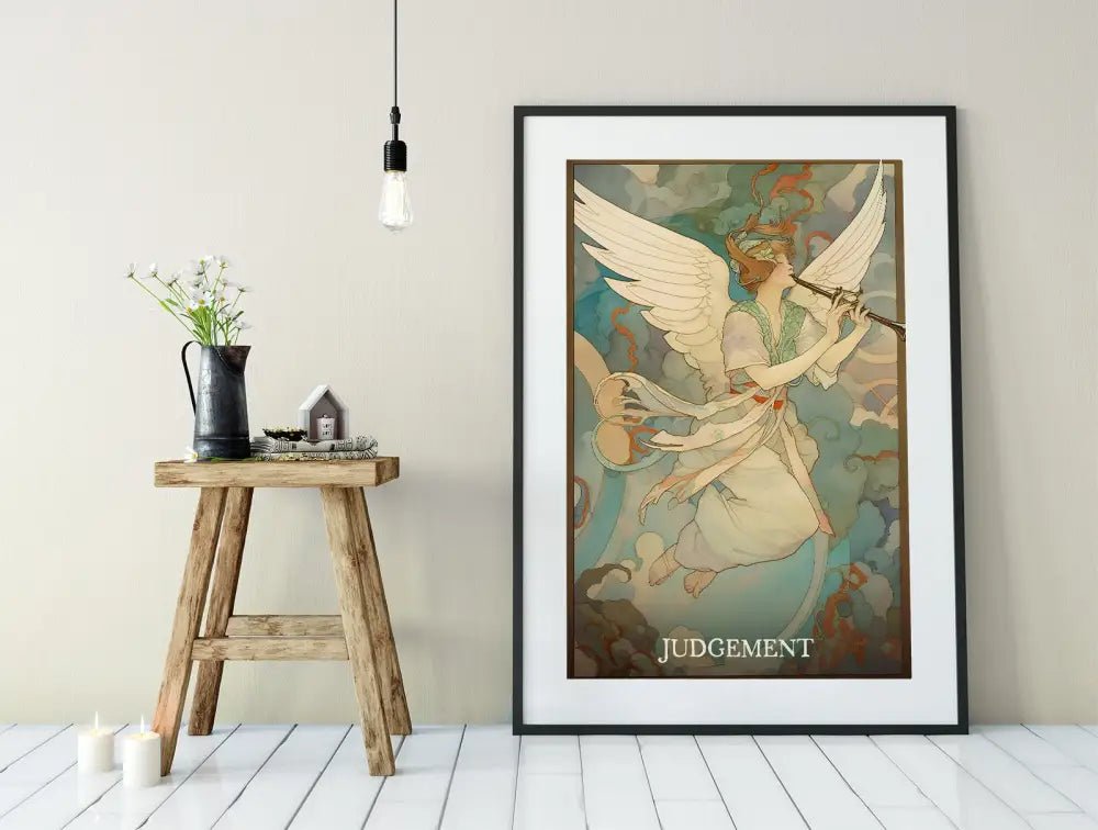 Judgement Tarot Card Print No Frame Poster AI Enhanced by My Store