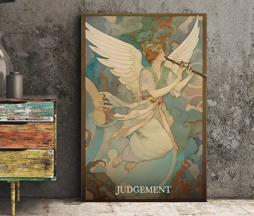 Judgement Tarot Card Print No Frame Poster AI Enhanced by My Store