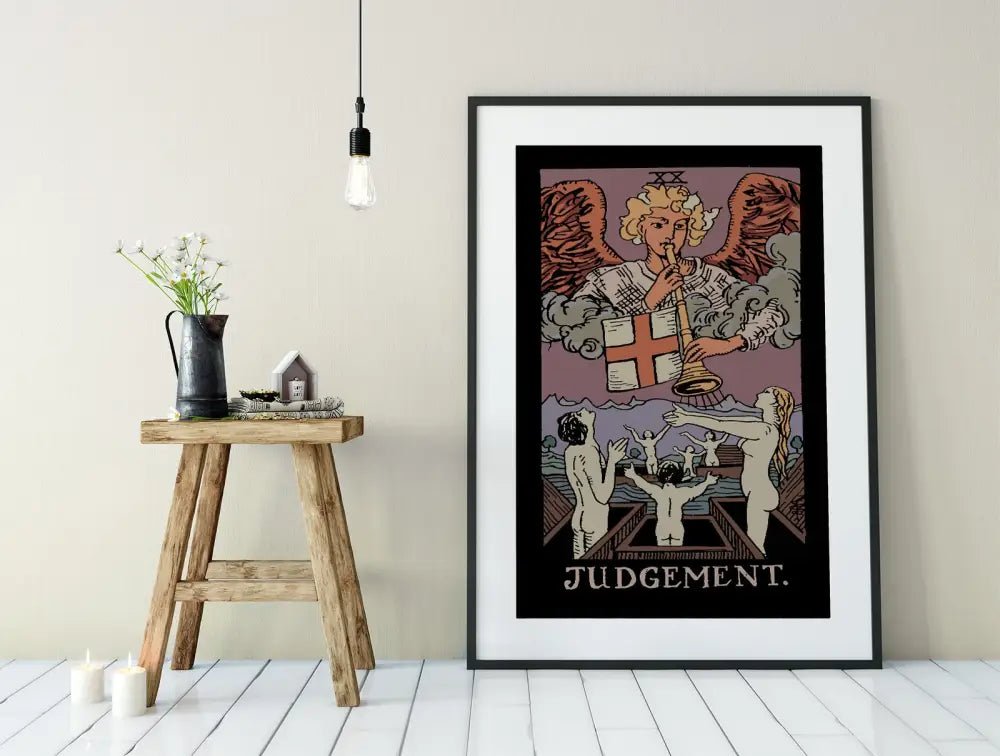 Judgement Tarot Card Print Poster No Frame For Elegant Home Or Office Decor Spiritual Wall Art by My Store