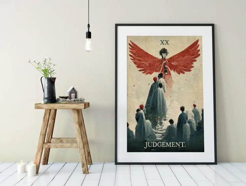 Judgement Tarot Card Print Poster Premium Art Wall Decor The Judgement Card Museum Grade by My Store