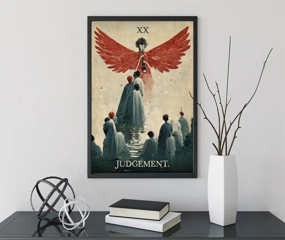 Judgement Tarot Card Print Poster Premium Art Wall Decor The Judgement Card Museum Grade by My Store