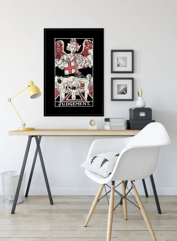 Judgement Tarot Card Three Color Print Poster No Frame Available in Multiple Sizes by My Store