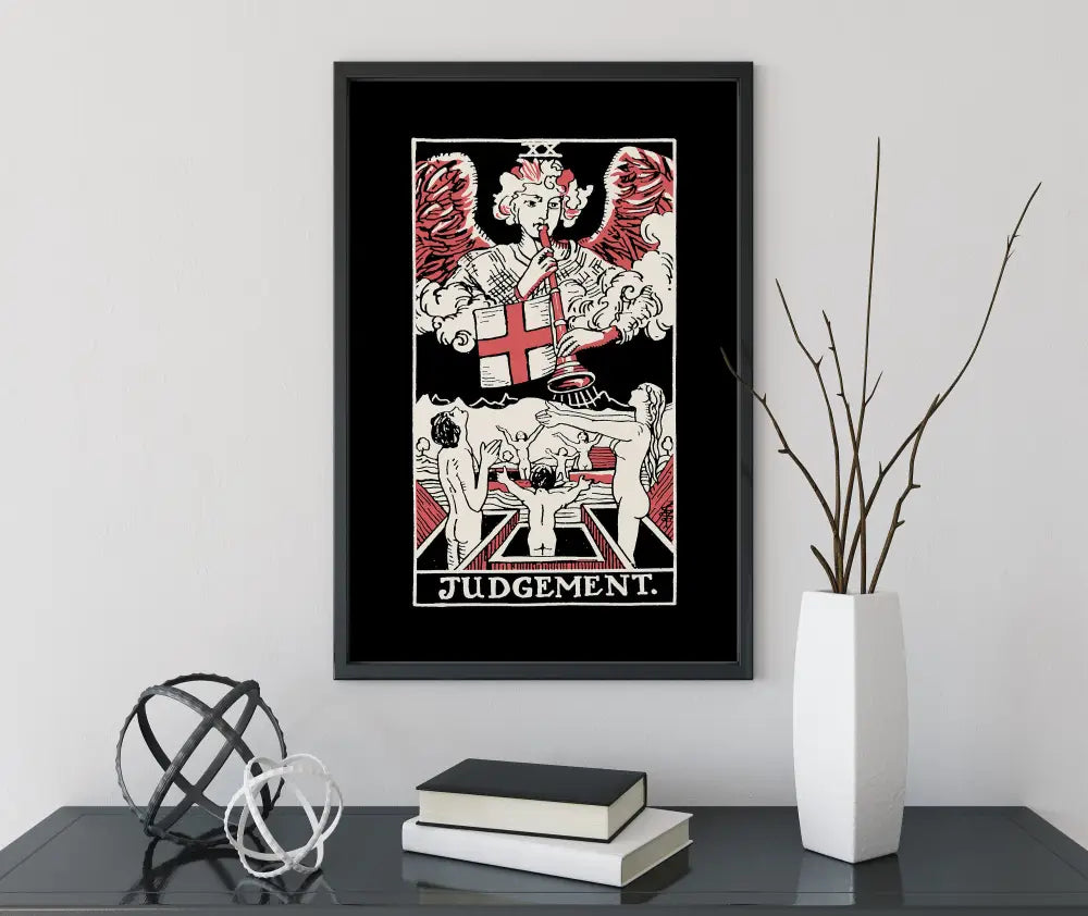Judgement Tarot Card Three Color Print Poster No Frame Available in Multiple Sizes by My Store