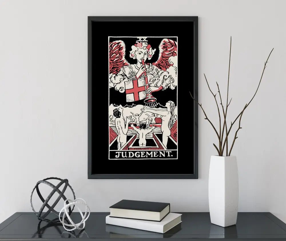 Judgement Tarot Card Three Color Print Poster No Frame Available in Multiple Sizes by My Store